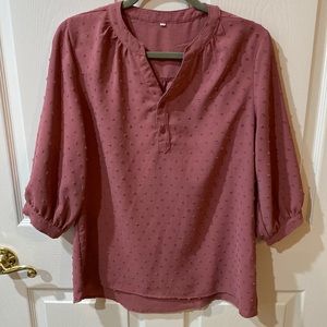 Top with 3/4 length sleeve